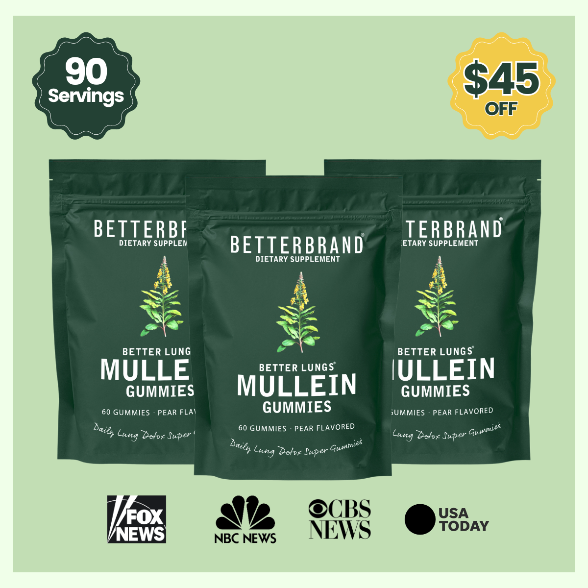 BetterLungs® Mullein Gummies